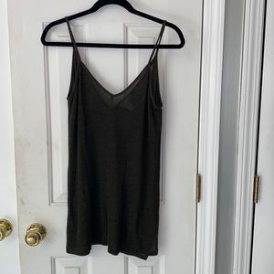 navy green tank top